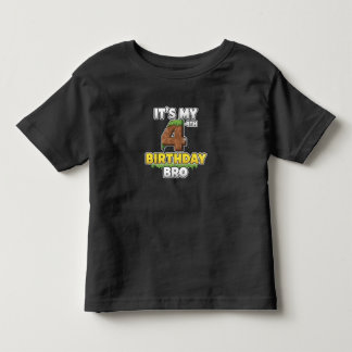 Lustig Ich Habe Meinen 4. Geburtstag Bruder Videos Kleinkind T-shirt