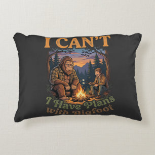 Lustig Ich habe Pläne mit Bigfoot Camping & Wander Dekokissen