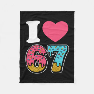 Lustig Ich Liebe 67 Ich Herz 67 Meme Ich Liebe Sec Fleecedecke