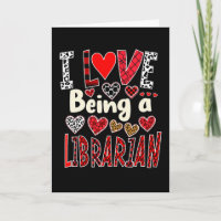 Lustig, ich liebe es, an Valentinstag Bibliothekar