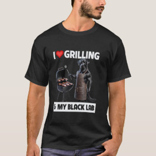 Lustig, ich liebe Grillen & meinen schwarzen Labra T-Shirt