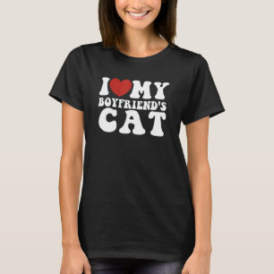 Lustig, ich liebe (Herz) die Katze meines Freundes T-Shirt