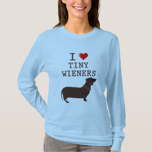 Lustig ich liebe kleinen Wiener Dachshund T-Shirt