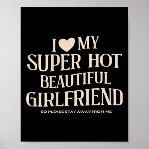 Lustig, ich liebe meine superheiße schöne atembera poster