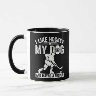 Lustig, ich mag Hockey, meinen Hund und vielleicht Tasse