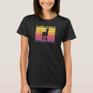 Lustig ich mag Lamas und vielleicht 3 Leute Lama T-Shirt