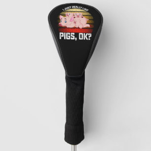 Lustig, ich mag Schweine einfach wirklich ok Golf Headcover