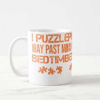 Lustig, ich puzzel weit über meine Schlafenszeit h Kaffeetasse