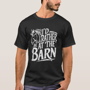 Lustig, ich wäre lieber auf dem Bauernhof, Pferdel T-Shirt
