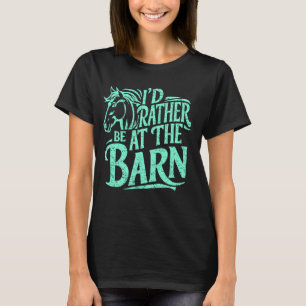 Lustig, ich wäre lieber auf dem Bauernhof, Pferdel T-Shirt