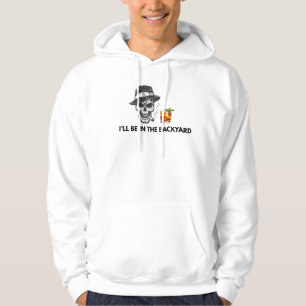 Lustig Ich Werde Im Hinterhof Sein Totenkopf Zigar Hoodie