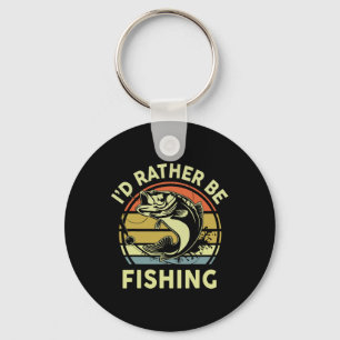 Lustig Ich Würde Eher Fischen-shirt Männer Frauen Schlüsselanhänger