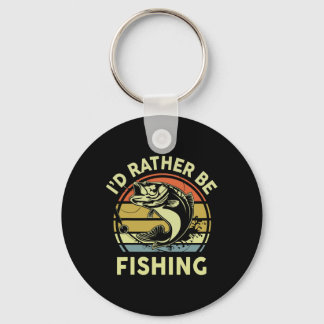Lustig Ich Würde Eher Fischen-shirt Männer Frauen  Schlüsselanhänger