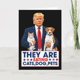 Lustig ist, dass sie die Hunde essen die Katzen di Karte