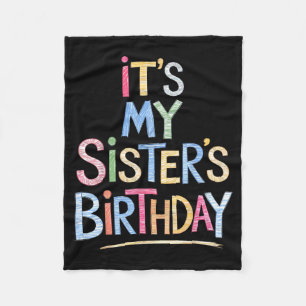 Lustig ist der Geburtstag meiner Schwester Sketch Fleecedecke
