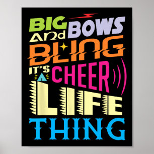 Lustig ist es ein Cheer Life-Ding' - Cheerleading Poster