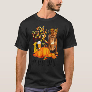 Lustig ist es Herbst ihr alle Reinrassiger Amerika T-Shirt