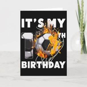 Lustig ist mein 10. Geburtstag 10 Jahre alt Fußbal Karte