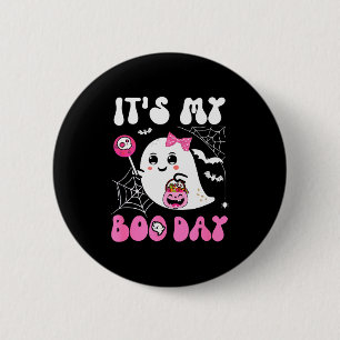 Lustig ist mein Boo-Tag Süß Halloween Geburtstag G Button