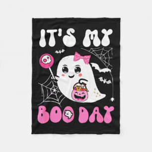 Lustig ist mein Boo-Tag Süßer Halloween-Geburtstag Fleecedecke