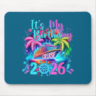 Lustig ist mein Geburtstag Kreuzfahrt 2026 Familie Mousepad