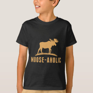 Lustig Jagd Grafik Elch-aholic Frauen Männer Elch T-Shirt