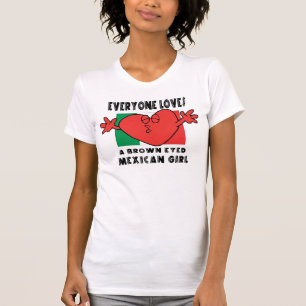 Lustig jeder Lieben ein mexikanischer Mädchen-T - T-Shirt