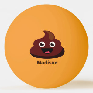Lustig kacken Sie individueller Name Ping pong Tischtennisball