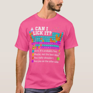 Lustig kann ich es ablecken Periodensystem Mädchen T-Shirt