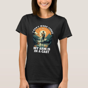Lustig Kann nicht arbeiten Arm ist im Gips Männer T-Shirt