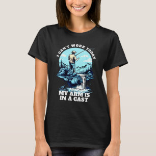 Lustig Kann nicht arbeiten Arm ist in Gips Männer T-Shirt