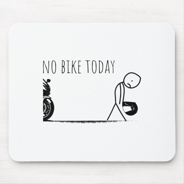 Lustig Kein Fahrrad Heute  Mousepad (Vorne)