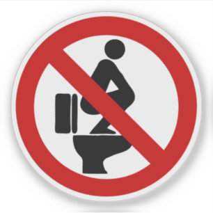 Lustig KEINE Füße auf dem Seat ⚠ thailändisch Aufkleber