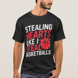 Lustig Klassiker stiehlt Herzen stiehlt Basketbäll T-Shirt