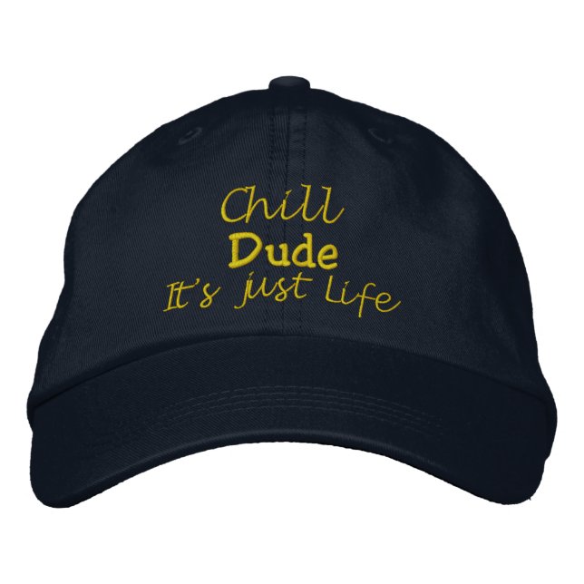 Lustig Komisch Bestickte Baseballkappe (Vorderseite)