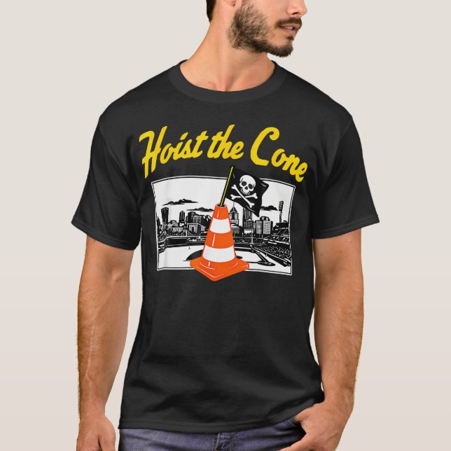 Lustig Konischer Baseball T-Shirt (Vorderseite)