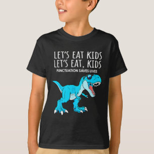 Lustig Lasst Uns Kinder Essen Satzzeichen Retten L T-Shirt