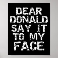 Lustig, lieber Donald, sag es mir ins Gesicht Wahl