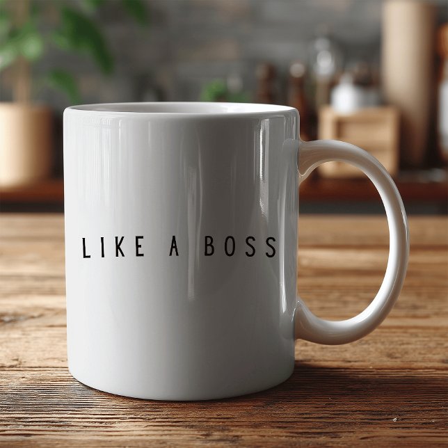 Lustig: Like a Boss Kaffeetasse (Von Creator hochgeladen)