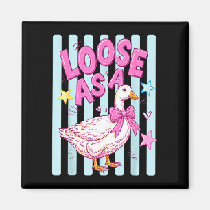 Lustig locker wie eine Gans Sommer Stimmung albern Magnet