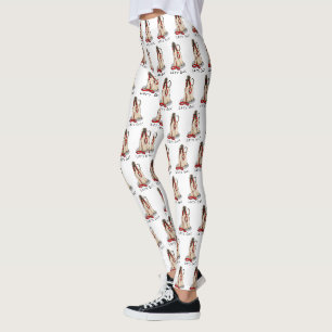 Lustig Los geht's! Spaziergang Afghanischer Windhu Leggings