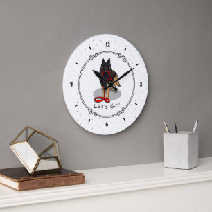 Lustig Los geht's! Spaziergang Belgischer Tervuren Große Wanduhr