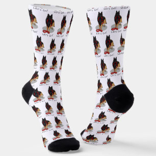 Lustig Los geht's! Spaziergang Belgischer Tervuren Socken