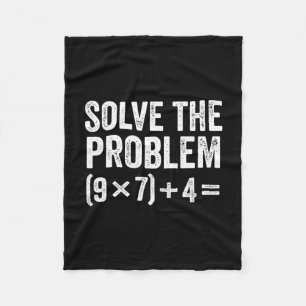 Lustig Lösen Sie das Problem 67 Meme Sechs Sieben Fleecedecke