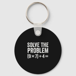 Lustig Lösen Sie das Problem 67 Meme Six Seven Schlüsselanhänger