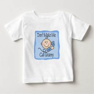 Lustig machen Sie mich Anruf-Oma nicht Baby T-shirt