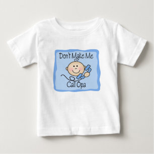 Lustig machen Sie mich Anruf Opa nicht Baby T-shirt