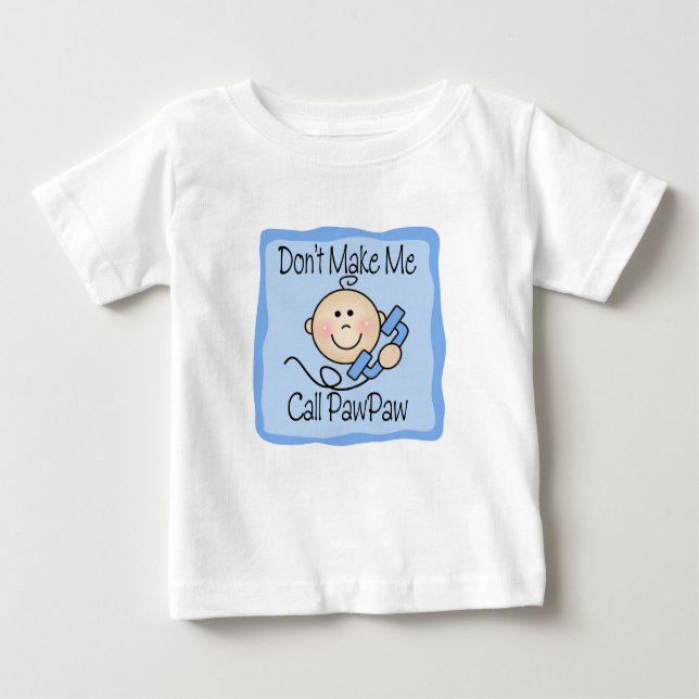 Lustig machen Sie mich Anruf-Papaya nicht Baby T-shirt (Vorderseite)