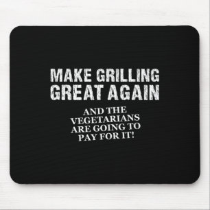 Lustig Make Grilling Great Again Trump Bbq Pit Mas Mousepad