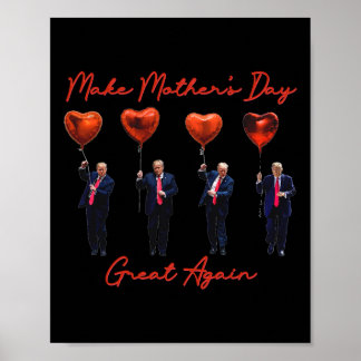 Lustig Make Muttertag wieder großartig Trump Rot H Poster